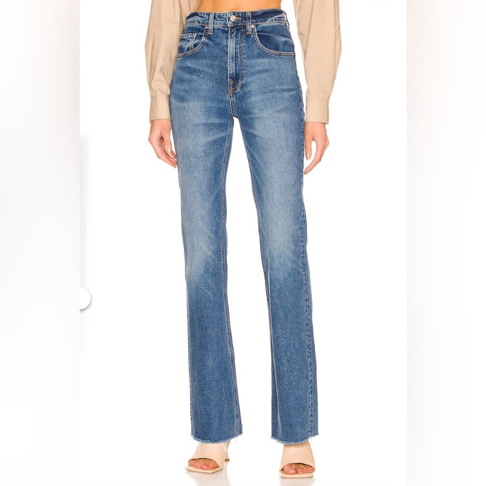 GRLFRND | Melanie High Rise Boot Cut in Hollywood Hills from Revolve